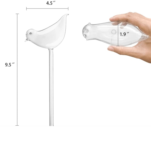 Självbevattnande Glober för Växter, Perfekt för Semestern, Tidsbesparande Automatisk Bevattning, Glasbevattningskulor med Klar Design, Lätta att Använda för Inomhus &