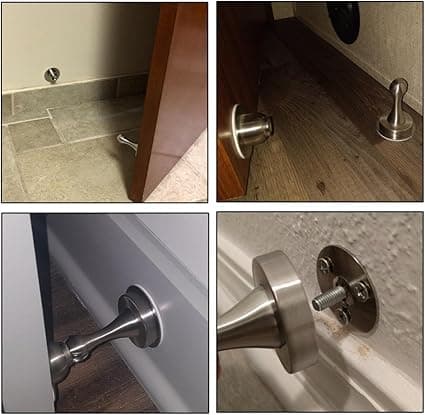 1 stk. sterk magnetisk dørstopper i metall, kraftig dørstopper med