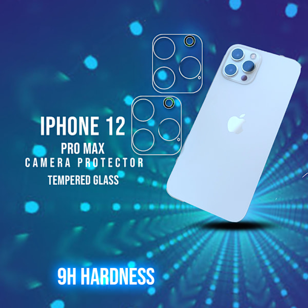 2-Pack Iphone 12 Pro Max Linsskydd - 9H Härdat glas