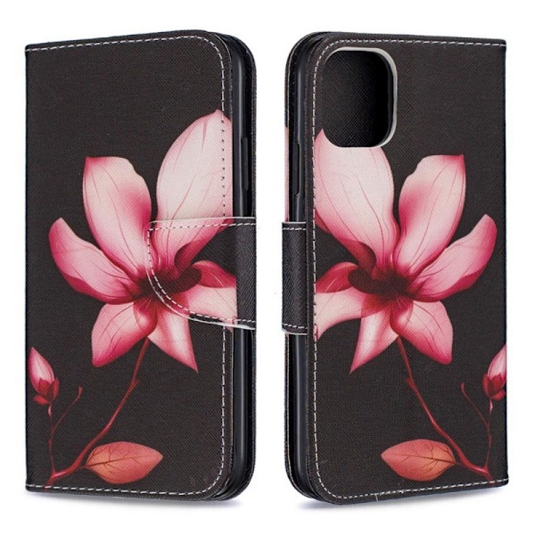 Plånboksfodral iPhone 13 – Rosa Blomma