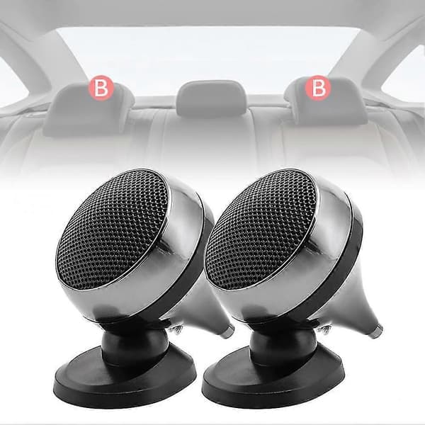 2 stk 12v Bil Tweeter Universal Høyeffektiv Høyttaler 4ohm 92db Høyttaler Super Power Audio