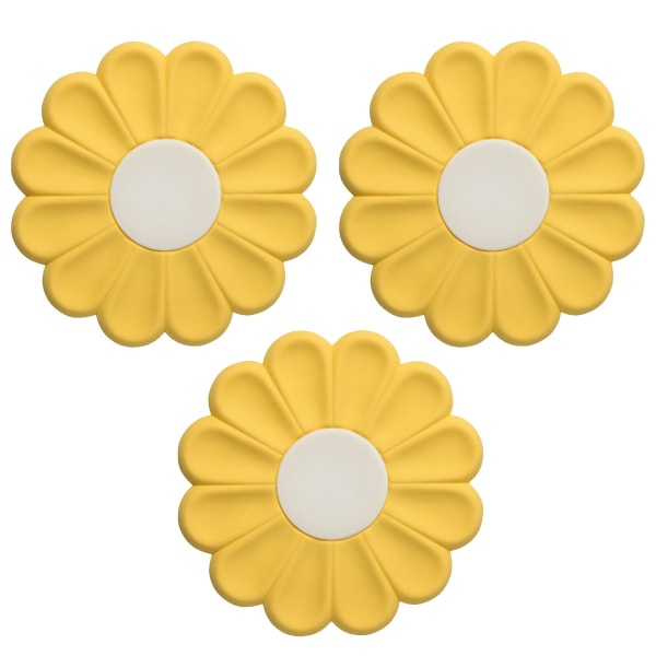 3 stycken daisy flower isoleringsdyna enkel och söt