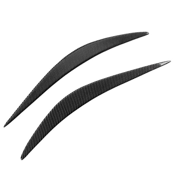 Par frontlys øyelokk frontlykt øyenbryn stripe trim karbonfiberdeksel passer til Infiniti Q50 2014–2019