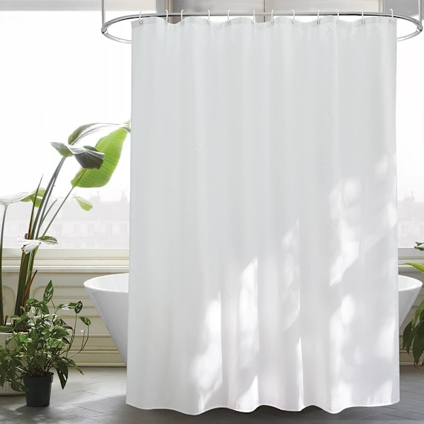 Stilfuld badeforhængsforing, superblød mikrofiber vaffeltekstur polyesterstof, rustfri metaløjer til problemfri installation, vaskbar &