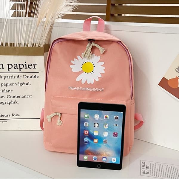 Moderigtig fire-delt rygsæk koreansk version af tusindfrydprintet