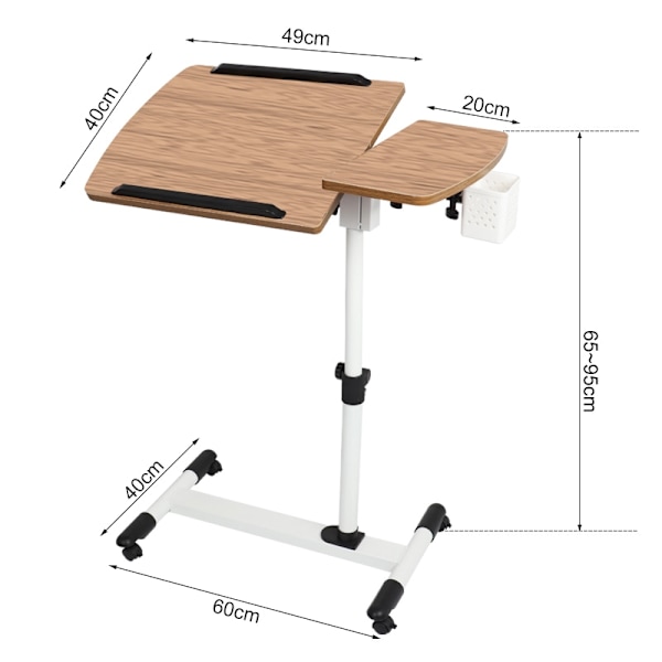 Hopfällbart datorbord Bärbart Rotera Laptopbord