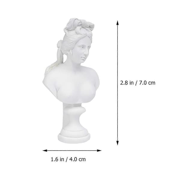 10 stk. skrivebordsdekorasjon Retro kunststatue Romharpiks håndverksfigur