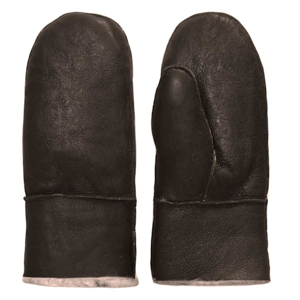 Fårskinnsvantar i äkta läder - Herr & Dam Brown Stl. 10 - Herr: X-Large