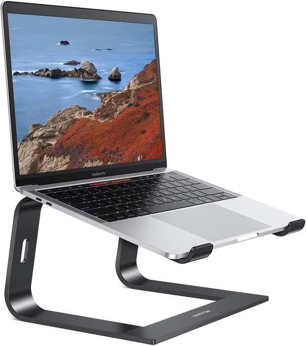 Ergonomisk laptopstativ, avtakbart laptopstativ varmespredning