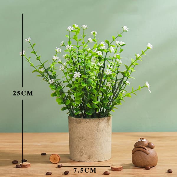 Kunstig potteplante mini kunstige planter potter 1 stk
