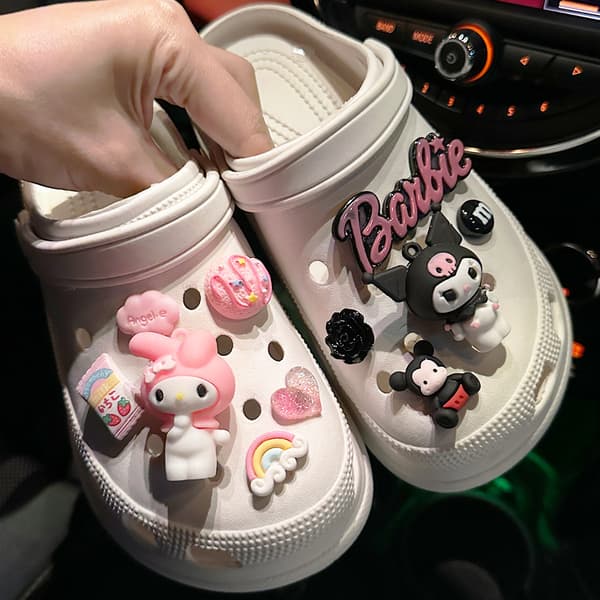 11 stk. Par Ledi Kanin Sko Tilbehør til Croc Charms til Tee