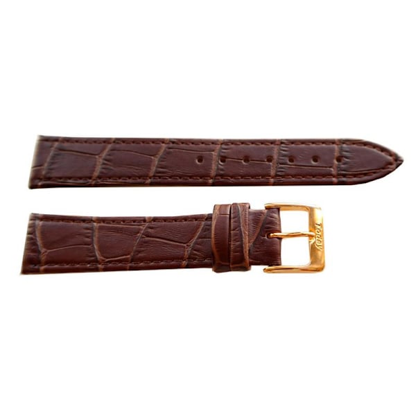 Brunt krockoband 18/20 mm Brown 18 mm/guldspänne