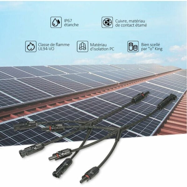 Parallell Solpanelkabeluppsättning, Solarkontakter med Bred Användning för Snabb och Enkel Expansion