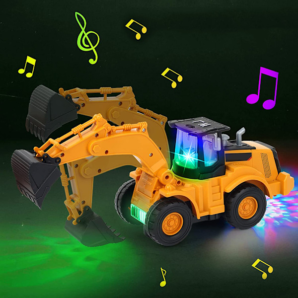 Fantasifullt Byggset, Automatisk Gående Fullt Funktionell Fjärrkontroll Leksak Med Färgglada Ljus Och Musik För Interaktiv Lek,