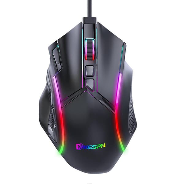 Gaming Mus 12800DPI 12 Programmerbare Taster 13 Lystilstande RGB-Lys Seks-niveau DPI Spille Spil Ergonomisk Makro Programmering Mekanisk Mus
