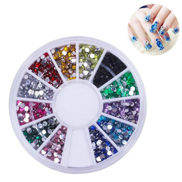 Boxar Nail Art Dekoration DIY Glitter Nail Dekoration