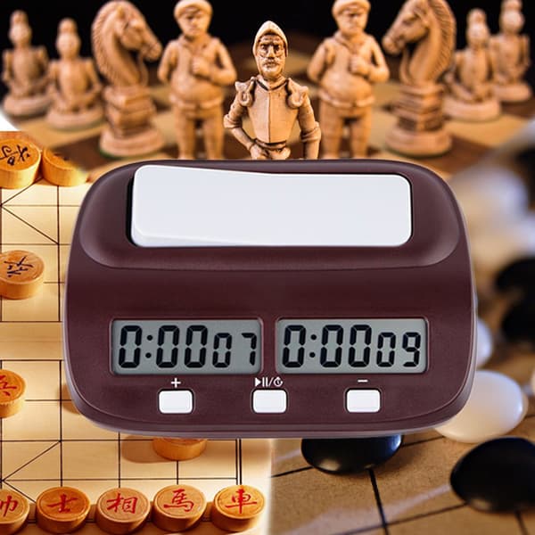 Digital Schacktimer, Professionell Schackklocka, Stegbelöning & Fördröjningstimer, Lättviktig & Portabel, Behåller Inställningar, Lämplig För Tävlingar & Hemma