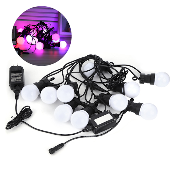 Utomhus Vattentät RGB LED Ljusslinga för Trädgård Gård Uteplats Dekoration US 100-240V 8.7m