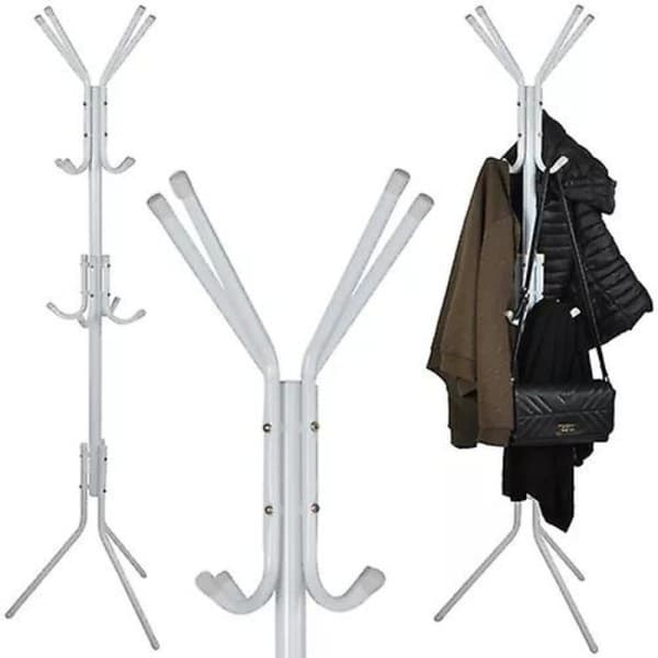 Stående tøjstativ 170cm - hvid