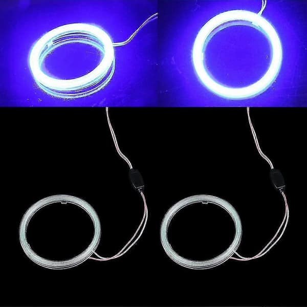 2 kpl 90mm Cob Enkelin Silmät Canbus Led Enkelin Silmät Rengasvalo DRL DC:lle