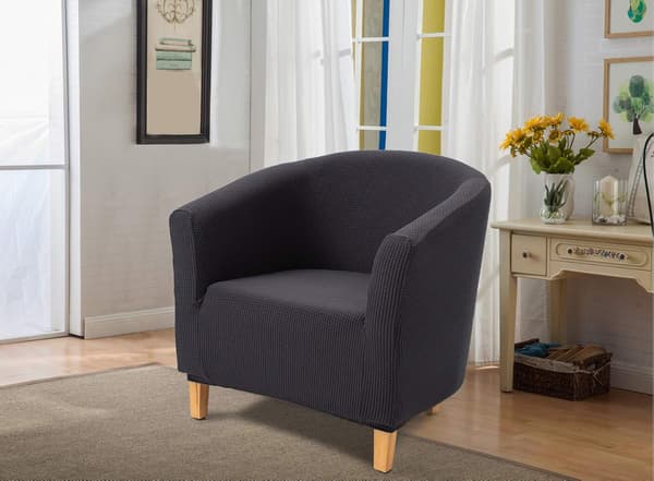 Fåtöljöverdrag, Jacquard Stretch Tub Stol Sofföverdrag (Bad C