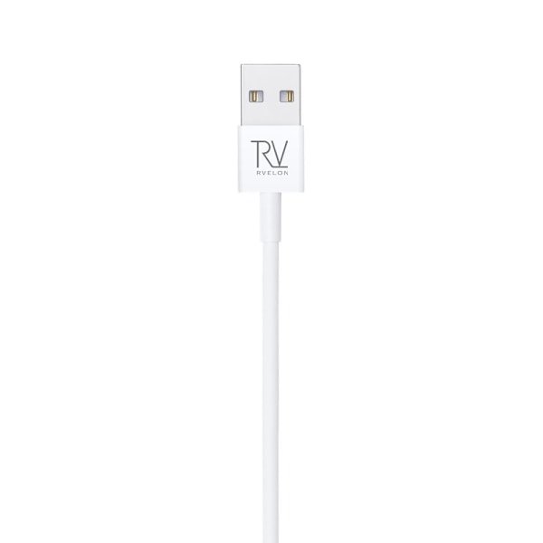 Rvelon USB-A till Lightning Kabel 1m Vit