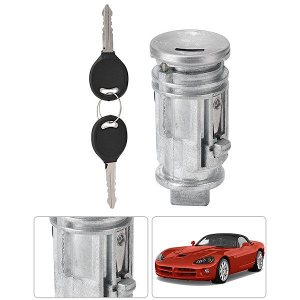 Tändningslås Cylinder i Krom för Vissa Chrysler Dodge Jeep-fordon, Högkvalitativ Säkerhet och Smidig Funktion för Ditt Fordon