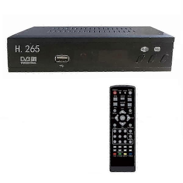 DVB-T2 HD TV-mottaker med USB, 1080p, for jordbaserte stasjoner