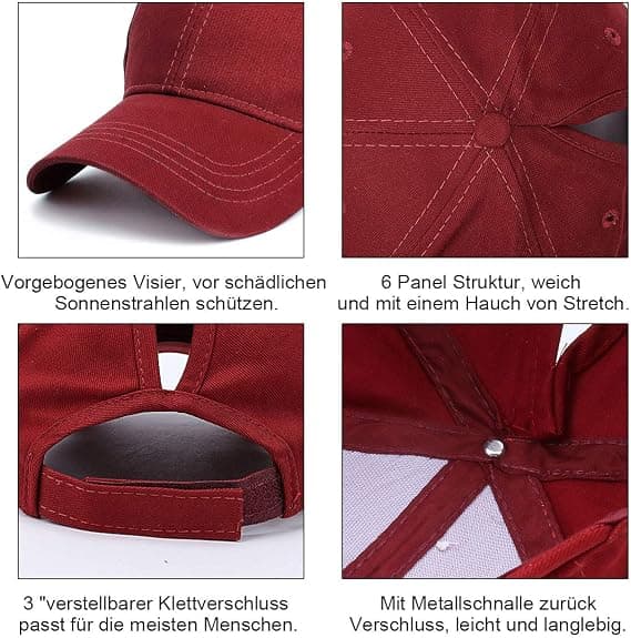 Baseballcaps - Uformell caps, sporty baseballcaps, klassisk ensfarget