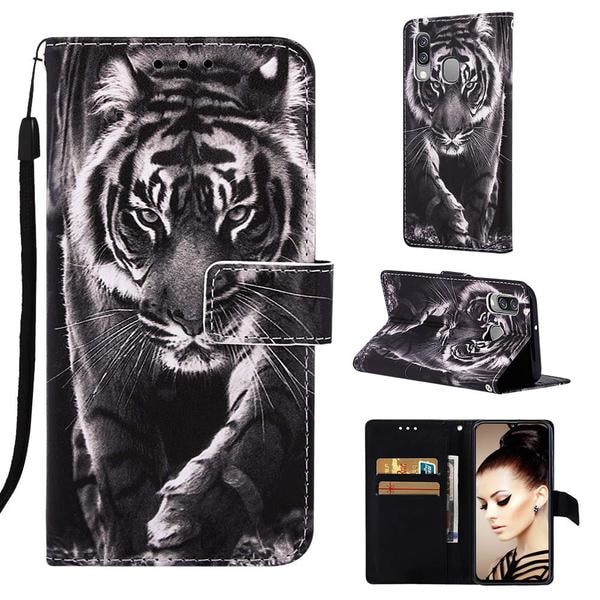 Plånboksfodral Samsung Galaxy A40 - Tiger