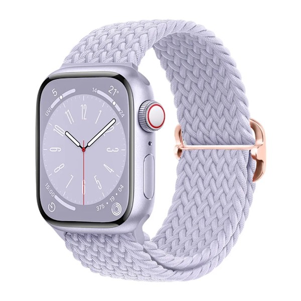 Fl?tad ?gla f?r Apple Watch Rem 44mm 40mm 45mm 41mm 42mm 38mm 49mm Elastiskt Solo armband iWatch series 9 se 7 5 6 Ultra2 Band 1.Official Rainbow