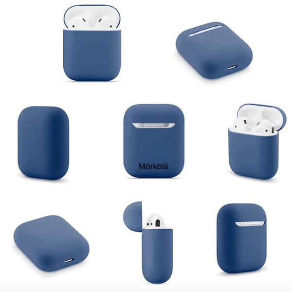 AirPods Silikon skal - Fodral / Skydd - Flera färger Vit