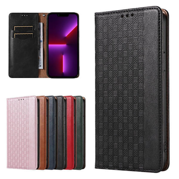 Sort Magnetisk Pungcover med Stativ til iPhone 14 Pro