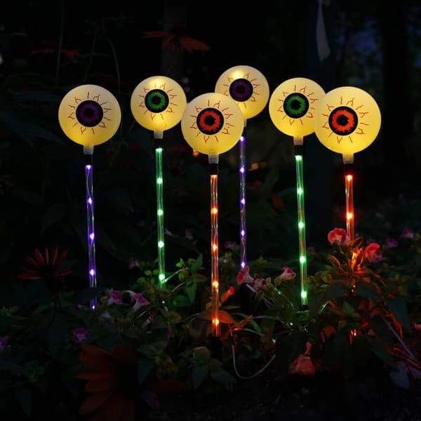 Halloween Solar Jordspydslamper (Øjeæbler)—Perfekt til fester, hjemsøgte huse og haveudstillinger