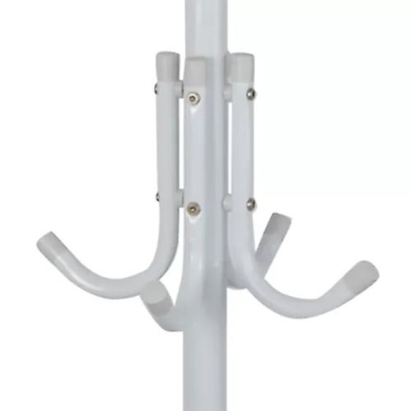 Fritstående tøjstativ 170 cm - hvid