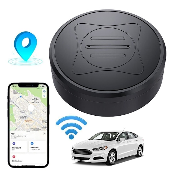 Uppgraderad Modell Realtidsspårning Mikro GPS-lokalisator För Bilar, Portabel Stöldskyddsenhet Med Gratis App, Stark Magnetisk Fästning Och Ingen