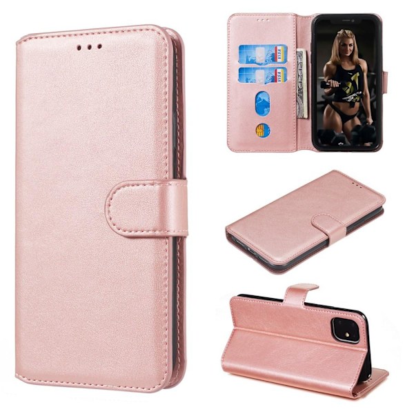 iPhone 11/XR Plånboksfodral - Roseguld Guld