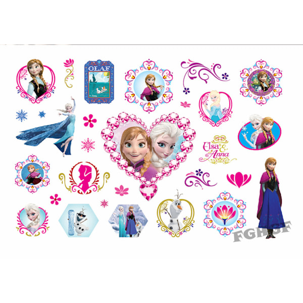 Frozen 15 st barntatueringar tatuering frost elsa anna