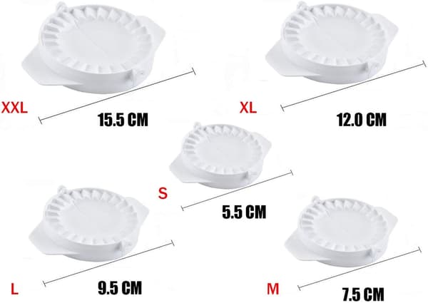 Ravioli Dumplings Maker 5-dels sett - Deigpresse og form