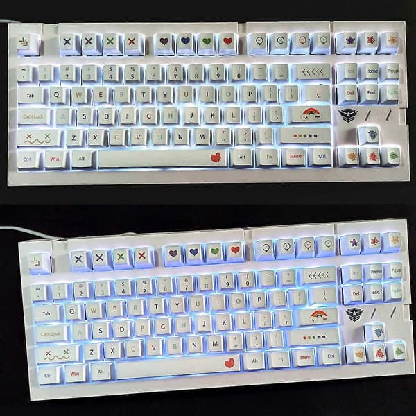 134 Taster Cherry Profil PBT Dye Sublimeret Fuldt Keycap Sæt til Mekanisk Tastatur