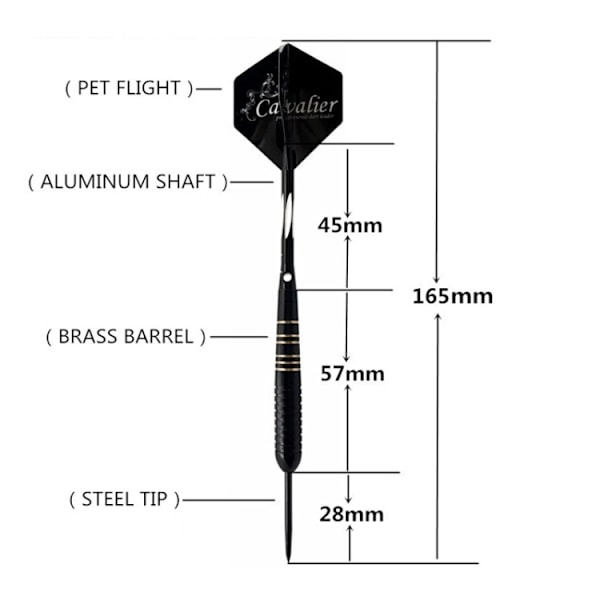 Cavalier Dartpilar 23g 3-pack
