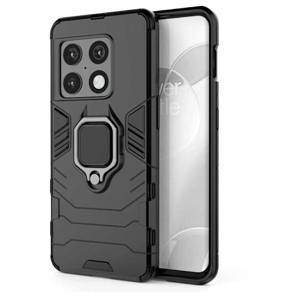 OnePlus 10 Pro Stöttåligt Skal med Ringhållare ThinArmor Svart