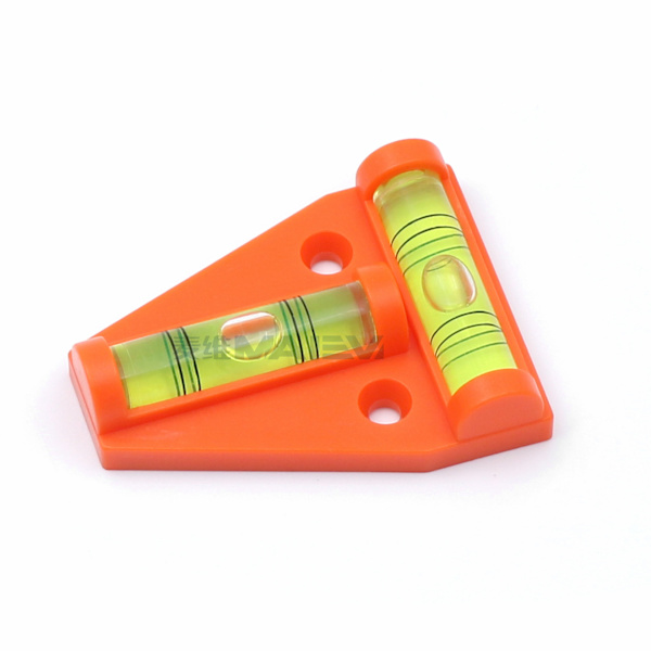 Trekantvaterpas med magnet, orange