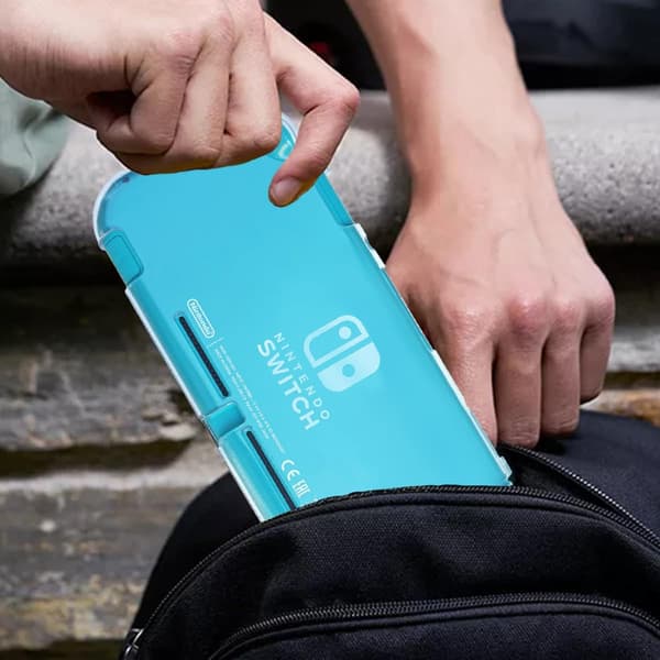 Mjukt TPU-skyddsfodral för spelkonsol, halkfria tillbehör för Switch Lite-konsol