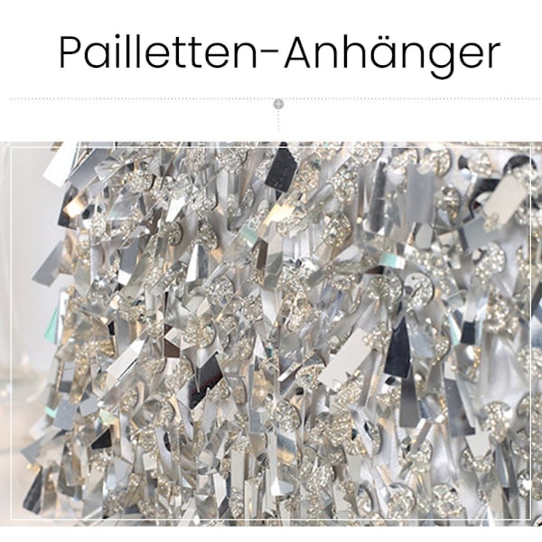 (Sort) Dame Glitter Paillet Håndtaske Aftenclutch