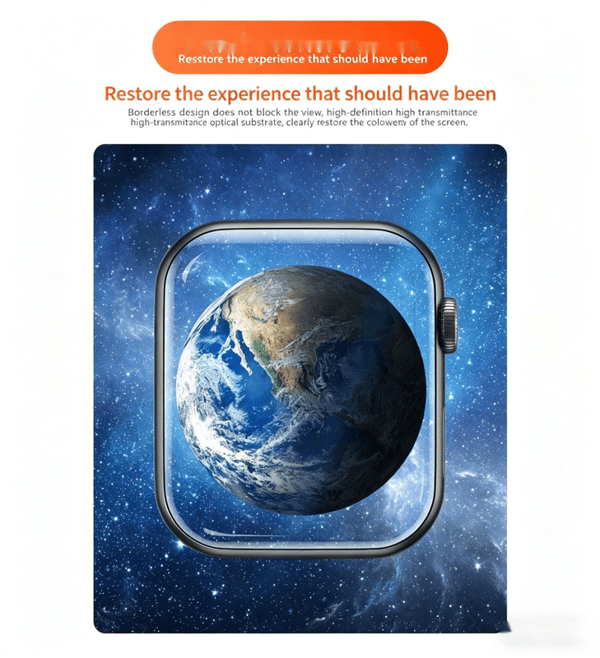 5 st kompatibla med 41 mm (7:e, 8:e och 9:e generationen) Apple Watch – Hydrogelfodralset med högupplöst, reptåligt skärmskydd
