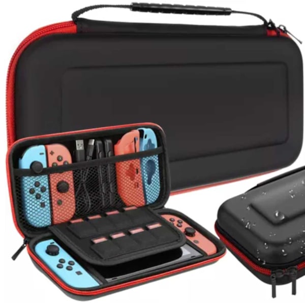 Hård Förvaringsväska Nintendo Switch/Switch OLED Kompatibel Svart svart