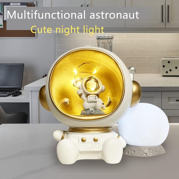Suuri valaiseva astronauttitähti - 3-in-1 astronauttipatsas säästöpossu