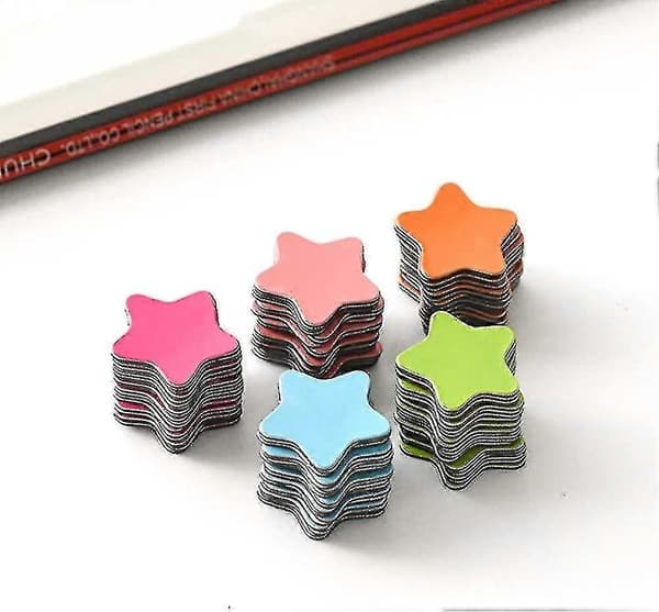 Fargede stjernemagneter, 120 stk Stjerner Magnetisk klistremerke Tavlemagnet Klistremerke-YGWL