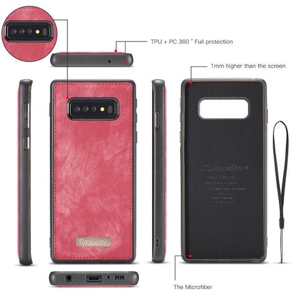 CaseMe 008 för Samsung S10 plus|röd